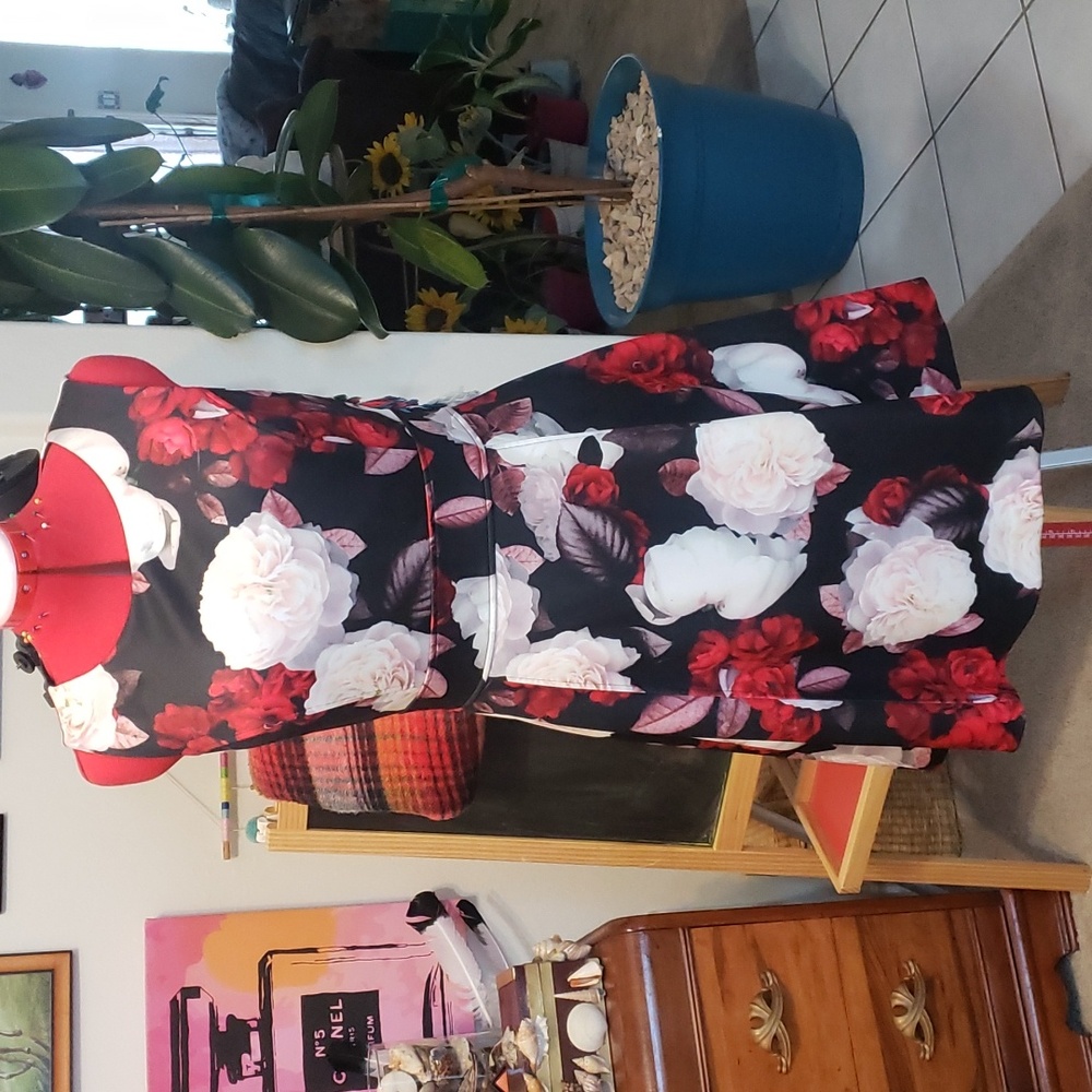 Floral A-line dress